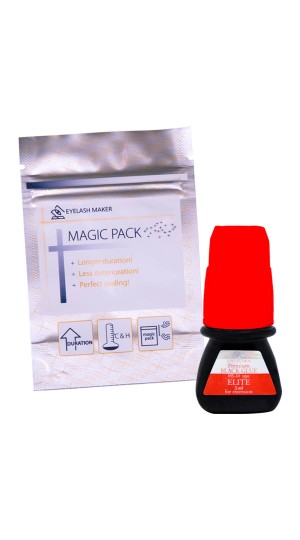 COLA ELITE P/CILIOS FIO A FIO 3ML PRETA HS-10