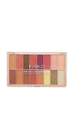 PINK 21 PALETA DE SOMBRA & GLITTER THE EXCLUSIVE PALETTE COR 02 25,6G