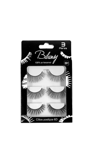 BILANSY CILIOS POSTIÇO COM 3 PARES 001