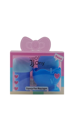 JONY KIT DE ESPONJA + COGUMELO COR AZUL