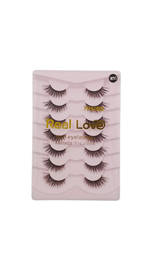 REAL LOVE CILIOS POSTIÇO W95 C/ 7 PARES