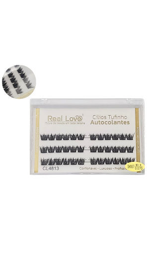 REAL LOVE CÍLIOS TUFINHO AUTOCOLANTES SHO67 0.07D MIX