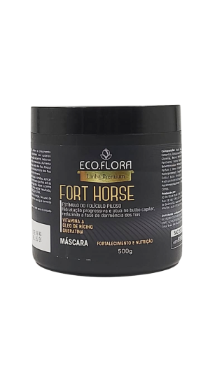 ECO FLORA MÁSCARA DE HIDRATAÇÃO FORT HORSE 500G 