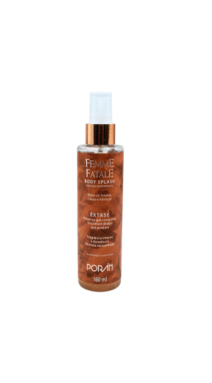 PORAN FEMME FATALE BODY SPLASH ÊXTASE C/GLITTER 160ML 