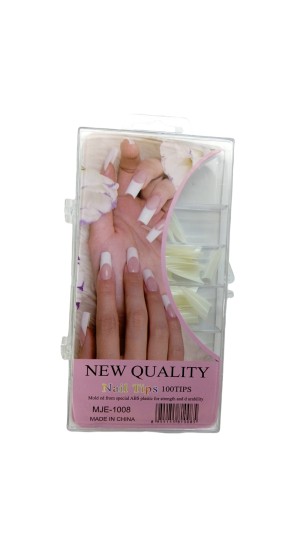 NEW QUALITY UNHA TIPS VAMP LEITOSA C/100