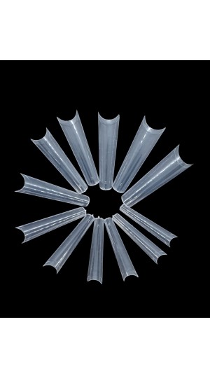 HELEN COLOR UNHA TIPS LONG COFFIN ALONGADA C/240 TRANSPARENTE REALISTA