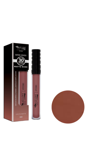 MAX LOVE BATOM LIQUIDO 30 HORAS MATTE NUDE  666 4ML