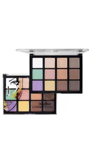 RUBY ROSE PALETA DE CORRETIVO COR DARK 12 CORES
