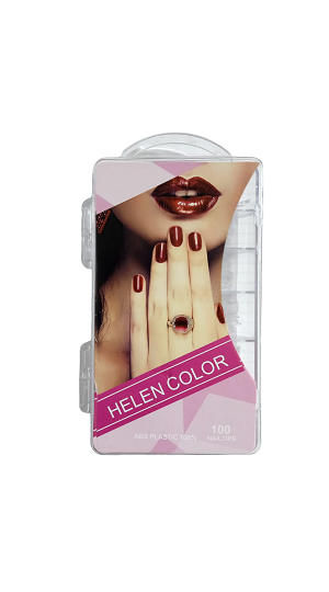 HELEN COLOR UNHA POSTIÇA BAILARINA TRANSPARENTE C/100