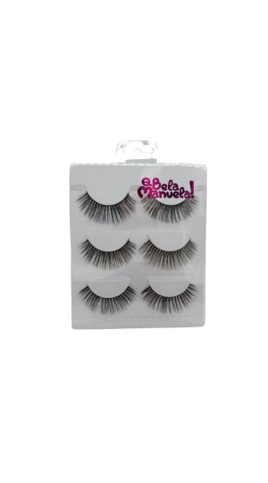 Q BELA MANUELA CILIOS POSTIÇO C/3 PARES QBM-660-5