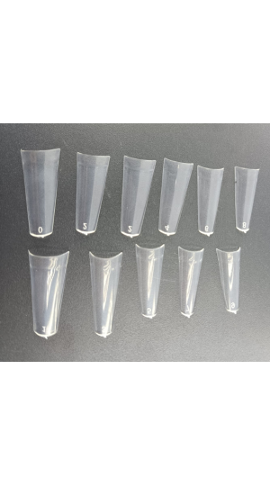 HELEN COLOR UNHA TIPS BAILARINA CURVATURA C/100 TRANSPARENTE