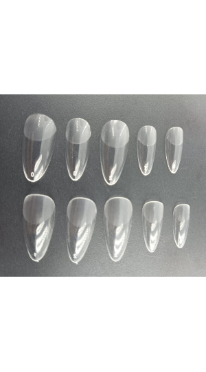 DAFU UNHA NAIL TIPS  ALMOND AMENDOADA C/100 PEÇAS