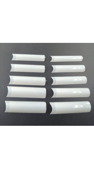 DAFU UNHA POSTIÇA CURVATURA C ALONGADA LEITOSA C/100 PEÇAS