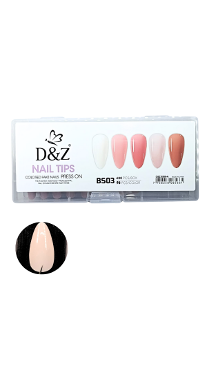 D&Z NAIL TIPS PRESS ON COR A 480 PCS